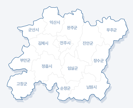 전라북도, 시군분포, 새만금, 한옥마을