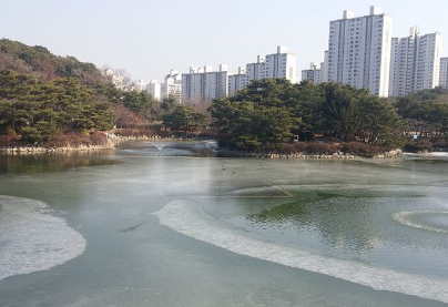 분당 중앙공원, 신도시, 아파트단지, 공원