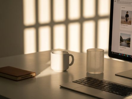 청진기와 의료 차트가 놓인 진료실 책상