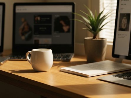 푸른 하늘 아래 넓은 개발 예정지, 산으로 둘러싸인 평지와 건설 예정 구역 표지판