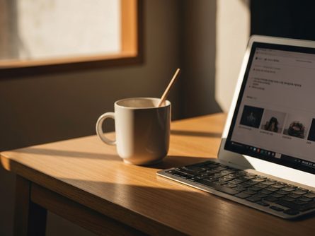 따뜻한 조명이 비추는 실내 한식당, 원목 테이블 위에 놓인 불고기와 반찬 그릇들, 흐릿한 배경의 손님들